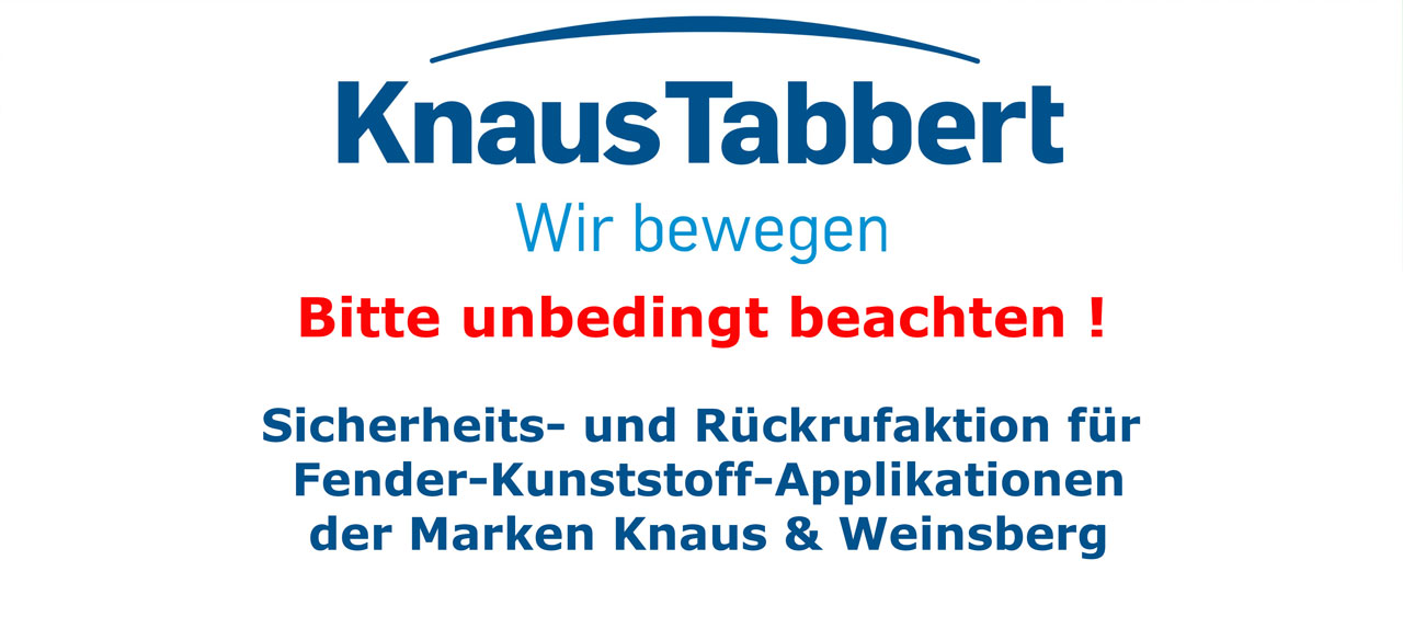 Knaus Rückruf